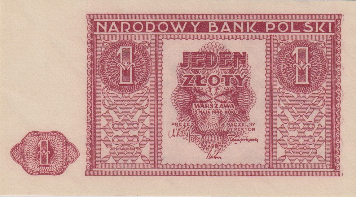 1 zł z 1946 r. 1 zł z 1946 r.