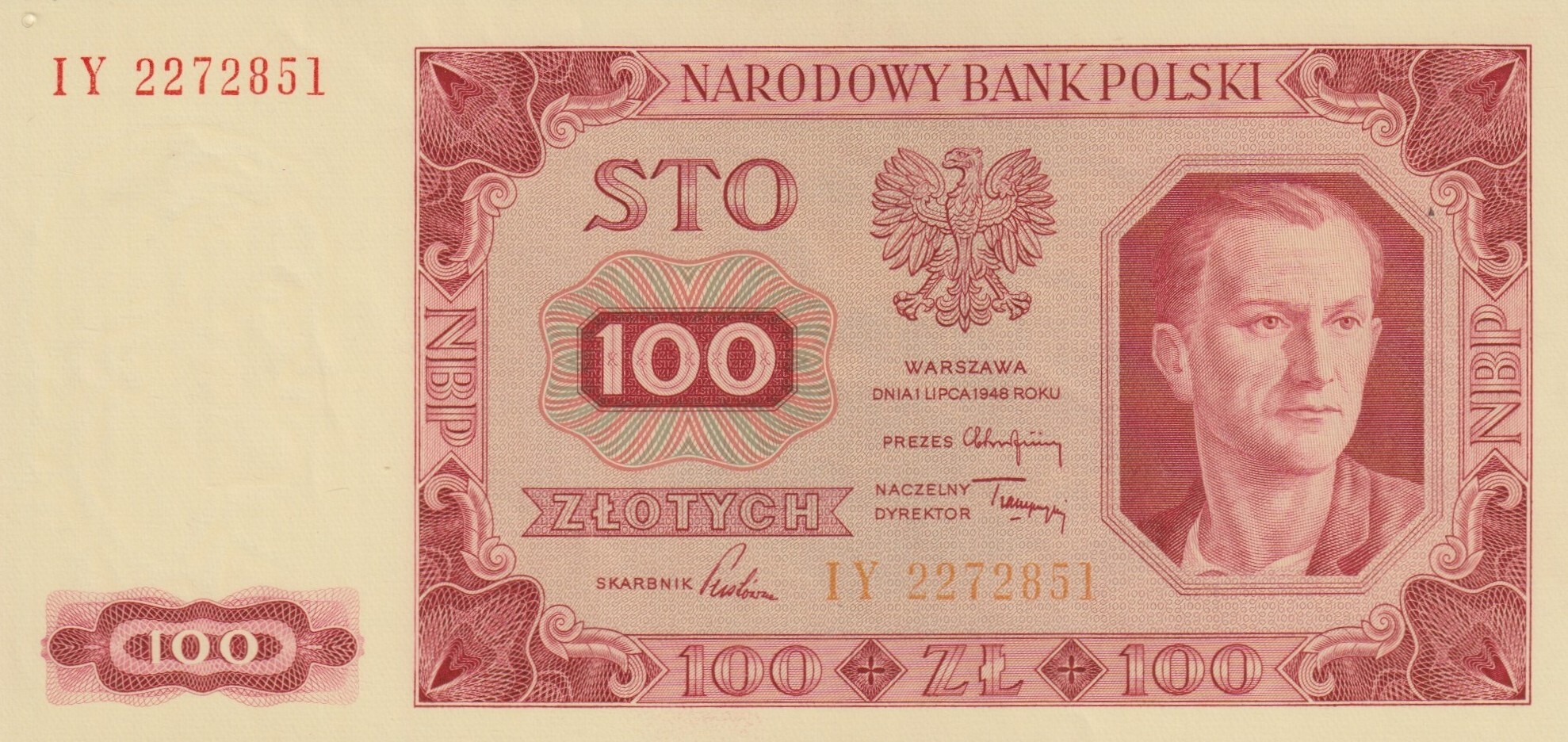 100 zł z 1948 r. 100 zł z 1948 r.