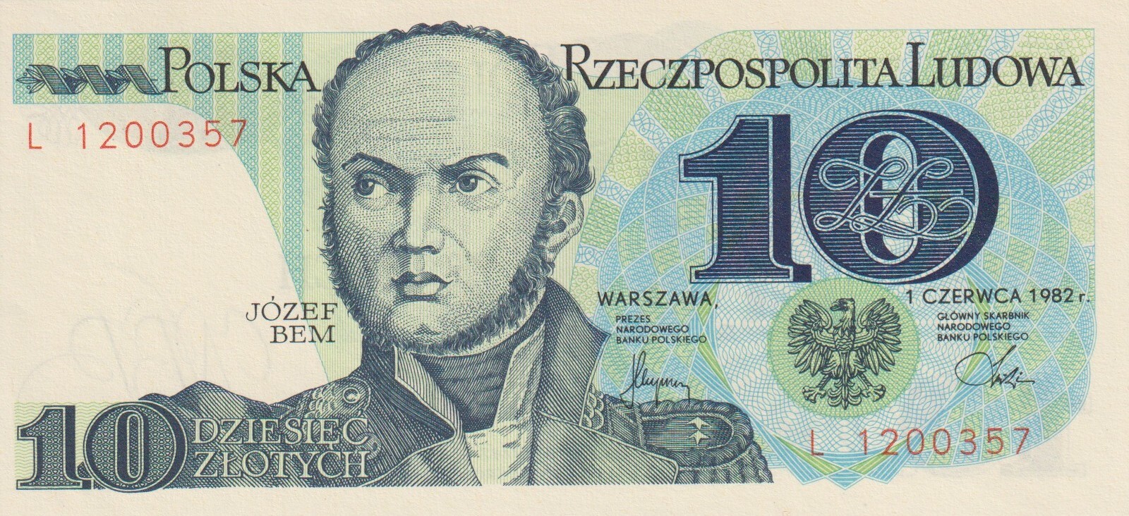 10 zł z 1982 r. 10 zł z 1982 r.